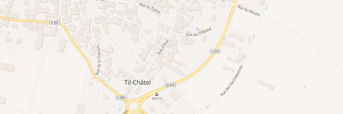 Plan du 10 Rue d’Aval à Til-Châtel