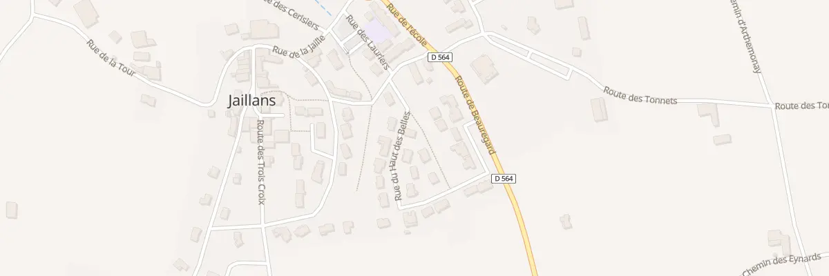 Plan du 22 Rue du Haut des Belles à Jaillans