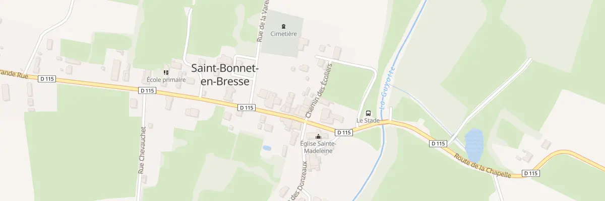 Plan du 10 Rue Grande Rue à Saint-Bonnet-en-Bresse