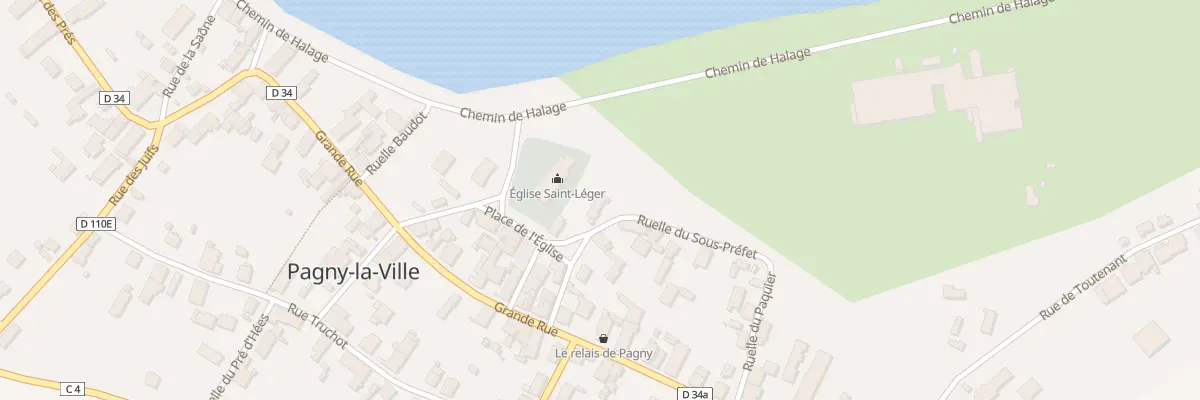Plan du 5 Pl de l’Eglise à Pagny-la-Ville