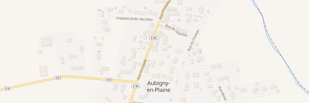 Plan du 27 Rue Principale à Aubigny-en-Plaine