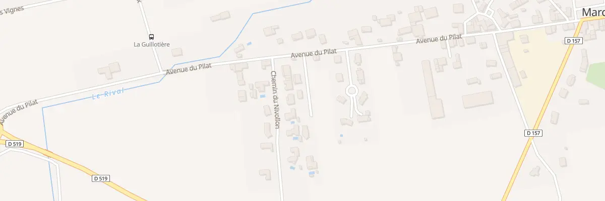 Plan du 595B Av du Pilat à Marcilloles