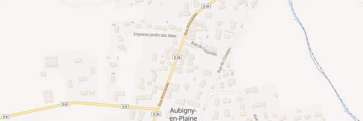 Plan du 23 Rue Principale à Aubigny-en-Plaine