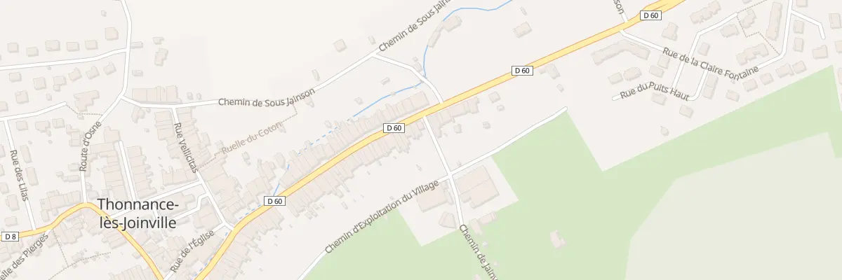 Plan du 189 Rue du Général de Gaulle à Thonnance-lès-Joinville