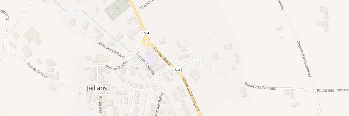 Plan du 55D Rte des Tonnets à Jaillans