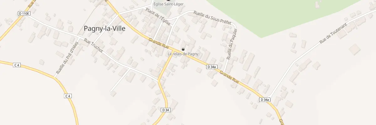 Plan du 46 Gr Grande Rue à Pagny-la-Ville