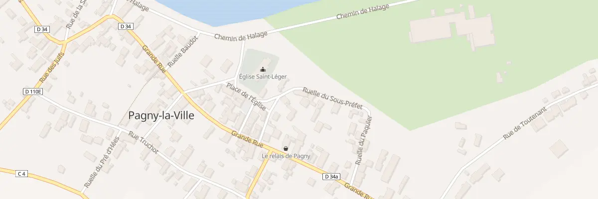 Plan du 1 Rue de la Place à Pagny-la-Ville
