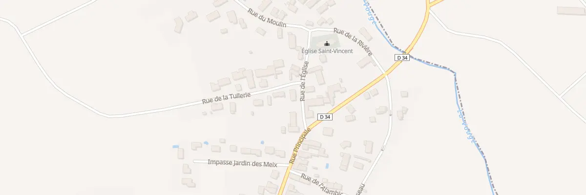 Plan du 3 Rue de l’Eglise à Aubigny-en-Plaine