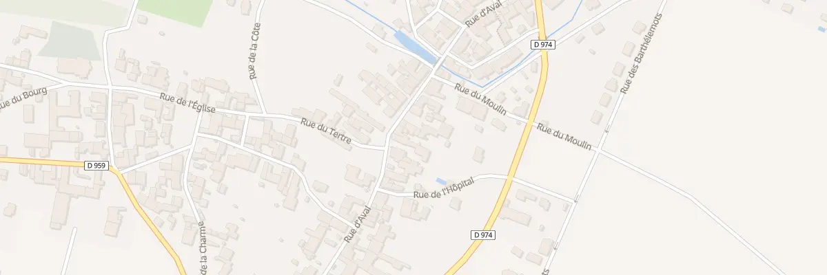 Plan du 30 Rue d’Aval à Til-Châtel