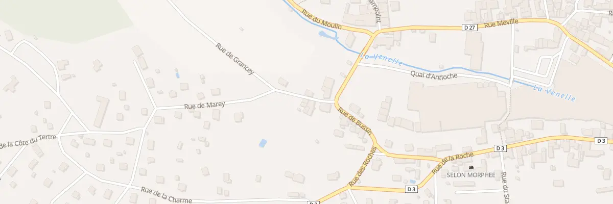 Plan du 3 Rue de Marey à Selongey