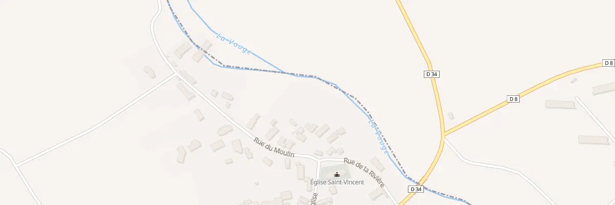 Plan du 12 Rue du Moulin à Aubigny-en-Plaine