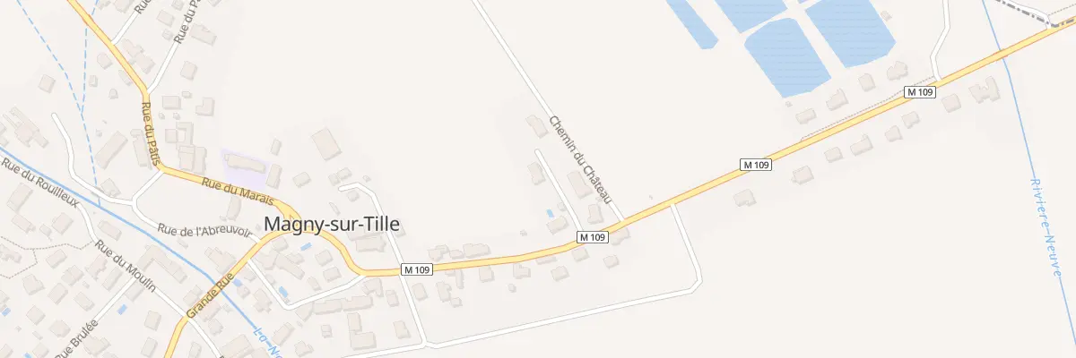 Plan du 13 Rue du Château à Magny-sur-Tille