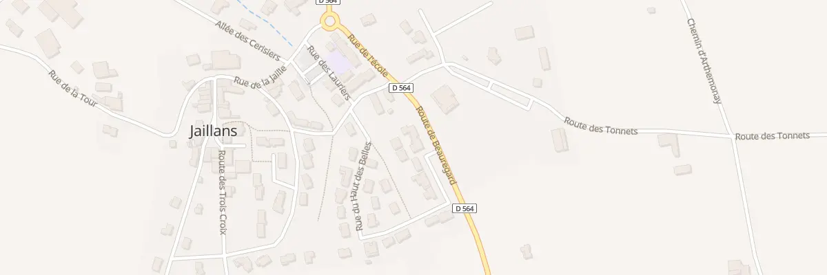 Plan du 1 Rue du Haut des Belles à Jaillans