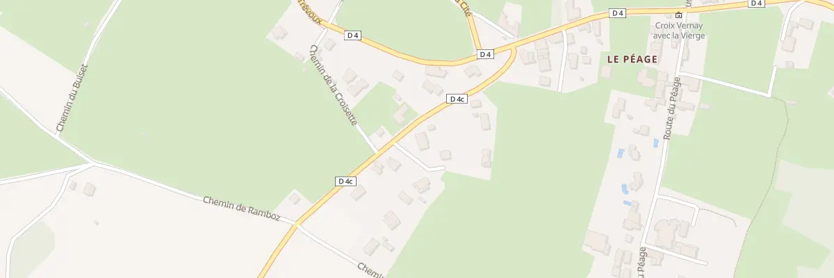 Plan du 5087 Rte de Bourg Saint Christophe à Pérouges