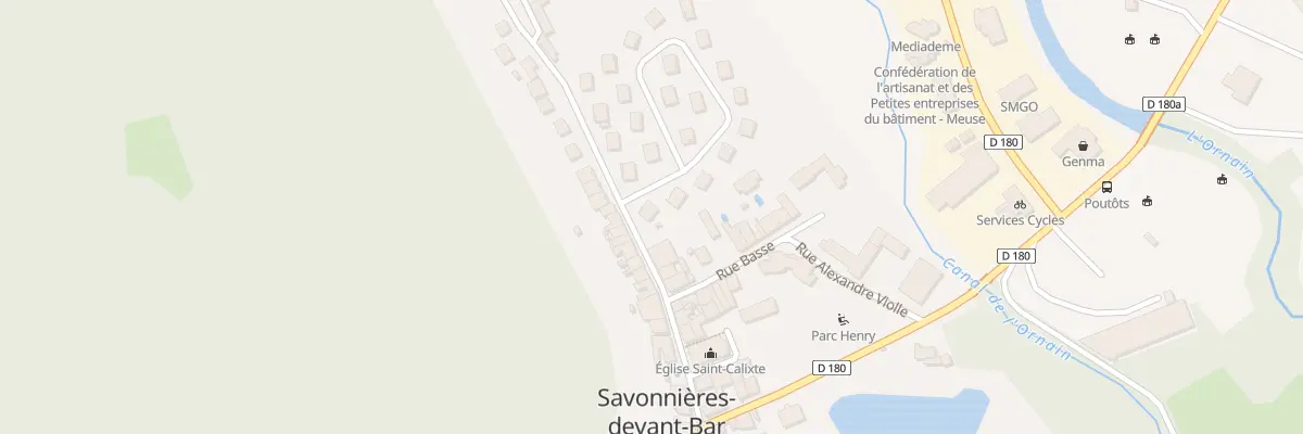 Plan du 1 Rue du Lot du Chateau à Savonnières-devant-Bar