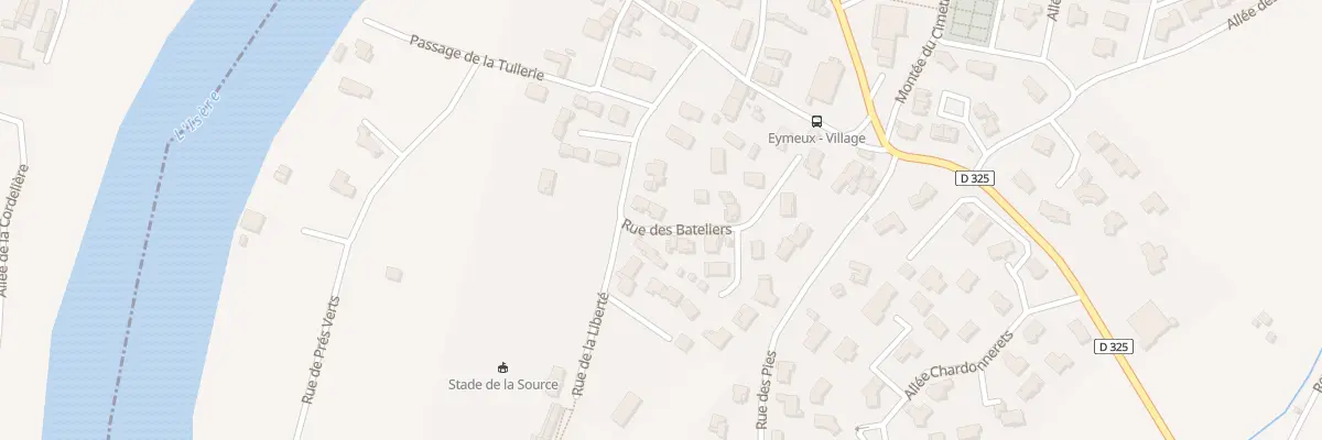 Plan du 25 Rue des Bateliers à Eymeux