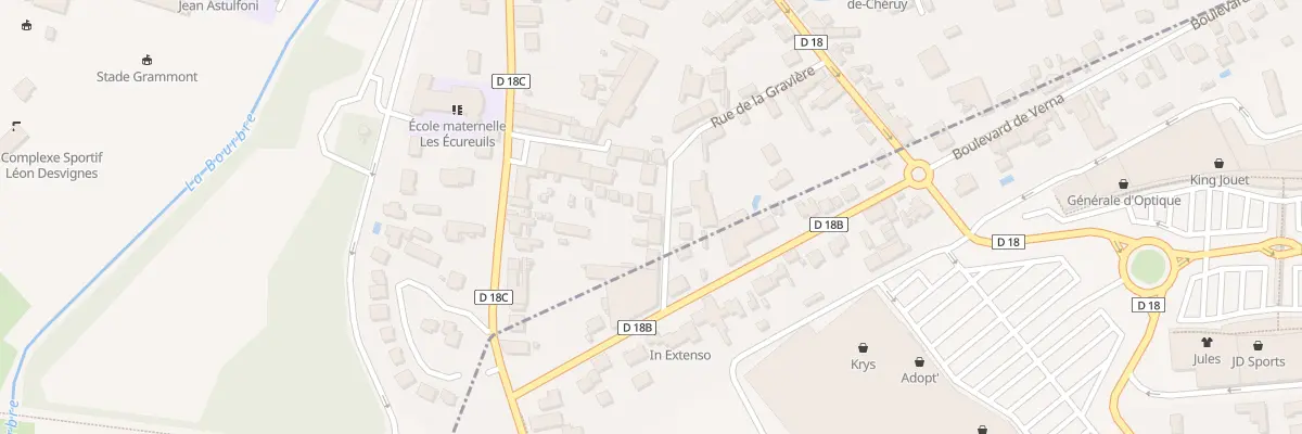 Plan du 18A Rue de la Gravière à Pont-de-Chéruy