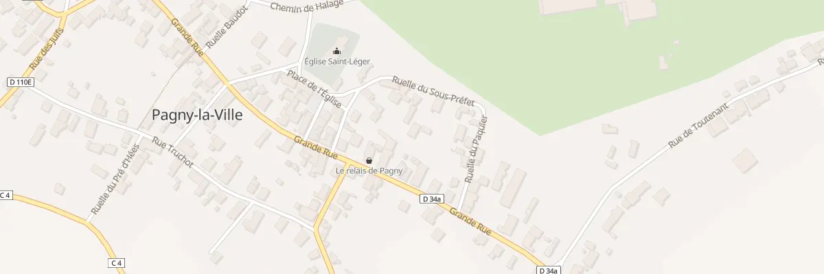Plan du 5080 Gr Grande Rue à Pagny-la-Ville