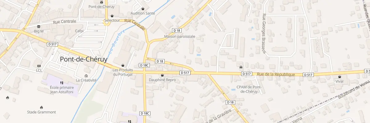 Plan du 3 Rue César Sornin à Pont-de-Chéruy