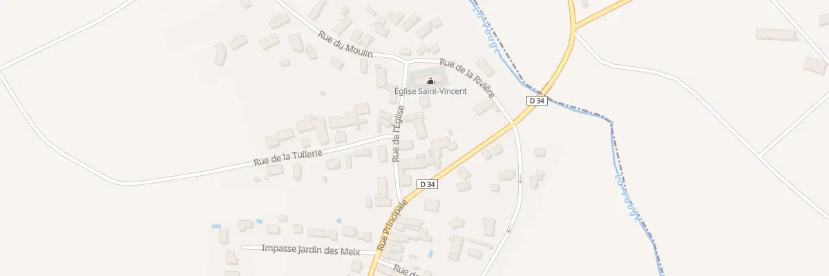 Plan du 4 Rue de l’Eglise à Aubigny-en-Plaine