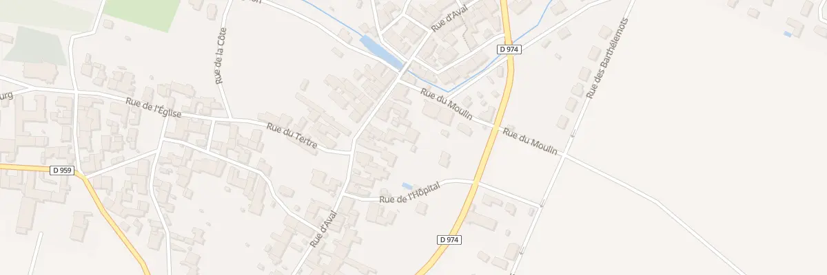 Plan du 34 Rue d’Aval à Til-Châtel