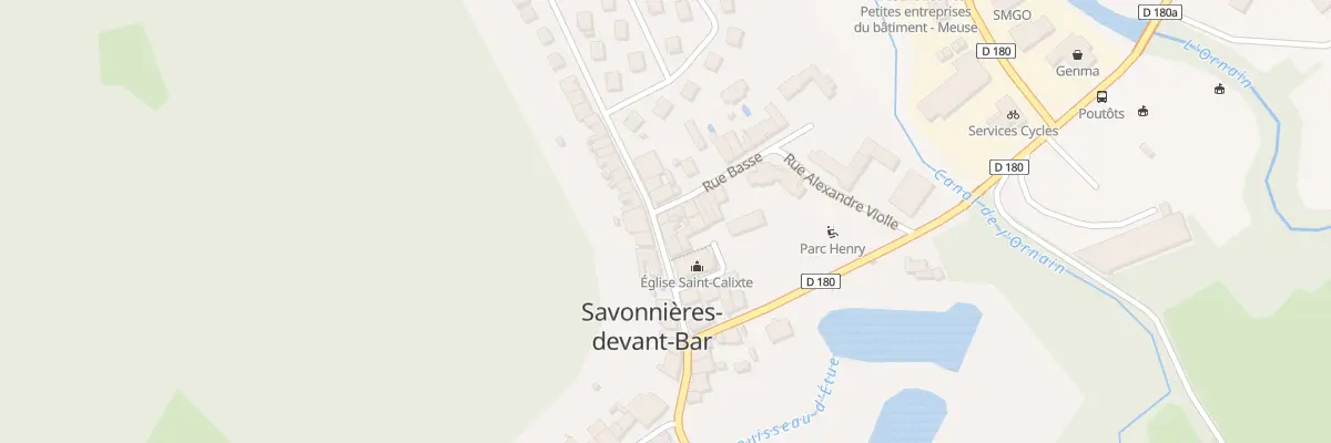 Plan du 1 Rue Basse à Savonnières-devant-Bar