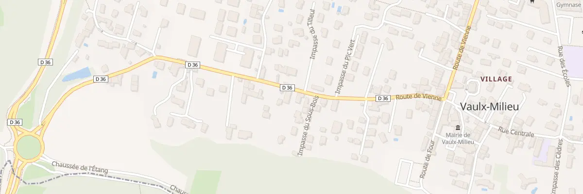 Plan du 61 Rte de Vienne à Vaulx-Milieu
