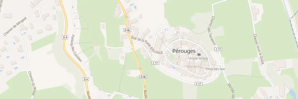 Plan du 45 Che des Terreaux à Pérouges