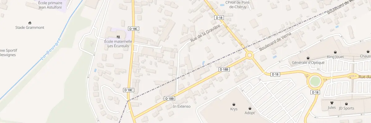 Plan du 11 Rue de la Gravière à Pont-de-Chéruy