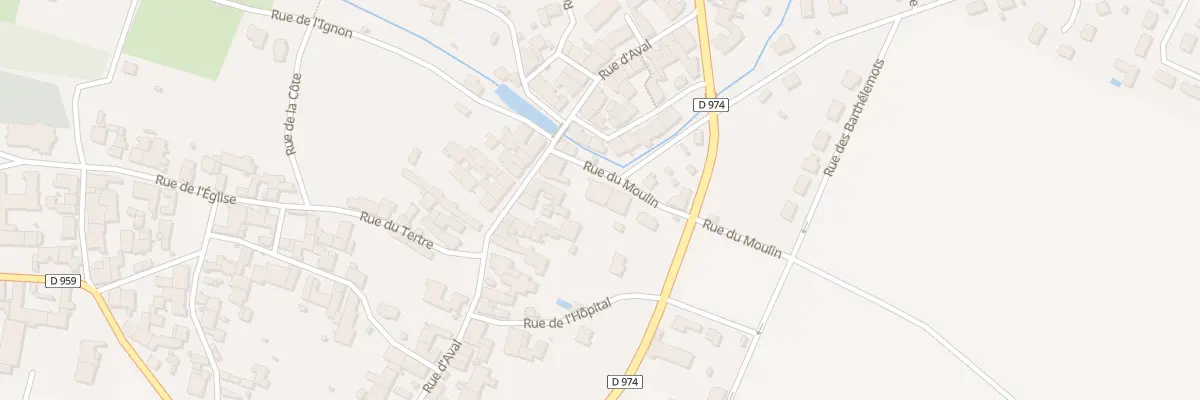 Plan du 4 Rue du Moulin à Til-Châtel
