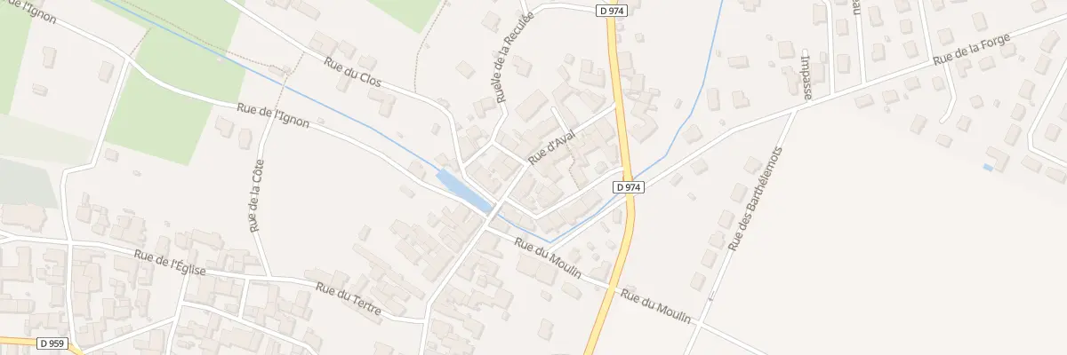 Plan du 50 Rue d’Aval à Til-Châtel