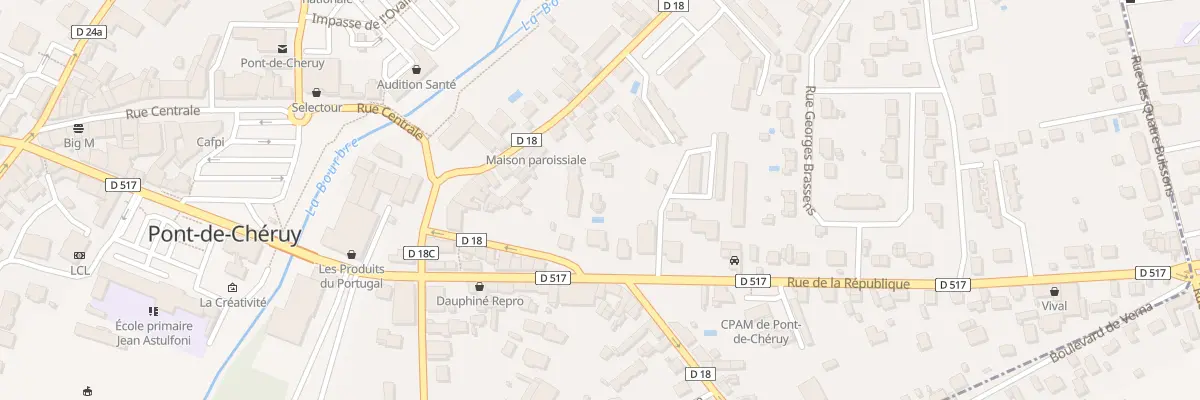 Plan du 5 Rue César Sornin à Pont-de-Chéruy
