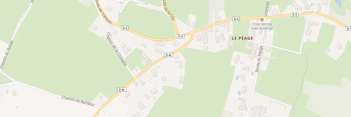 Plan du 5086 Rte de Bourg St Christophe à Pérouges