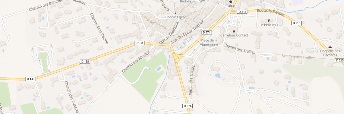Plan du 4 Rte de Carpentras à Bédoin