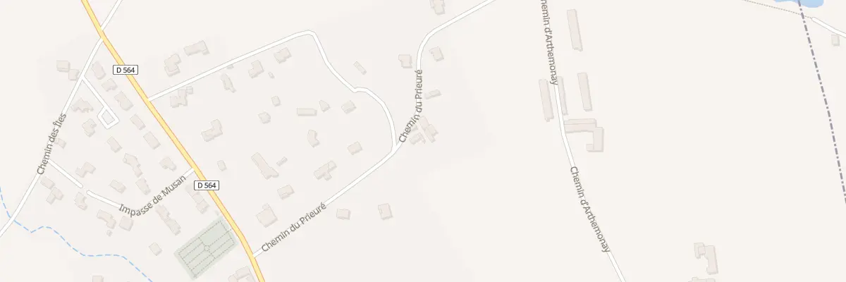 Plan du 230 Che du Prieuré à Jaillans