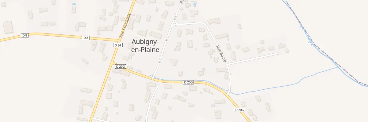 Plan du 25 Rue du Closeau à Aubigny-en-Plaine