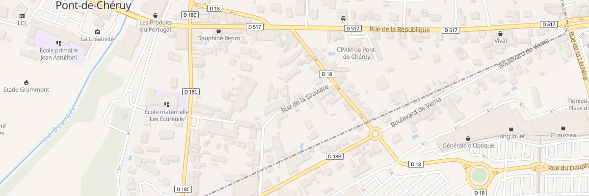 Plan du 6 Rue de la Gravière à Pont-de-Chéruy