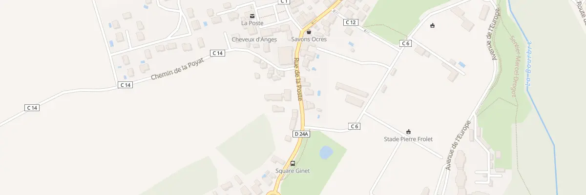 Plan du 21 Rue de la Poste à Chavanoz