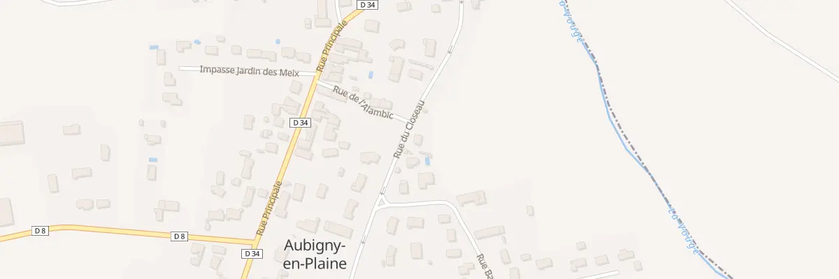 Plan du 13 Rue du Closeau à Aubigny-en-Plaine