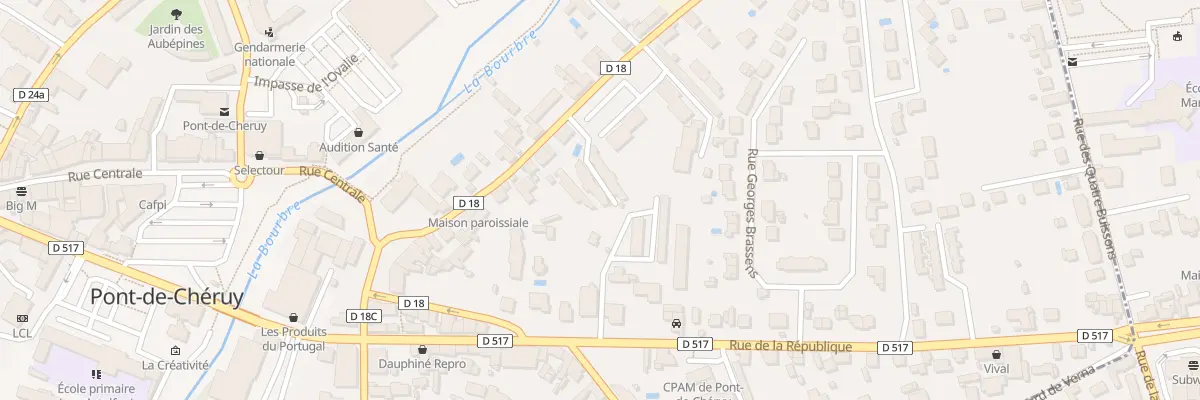 Plan du 12B Rue Giffard à Pont-de-Chéruy