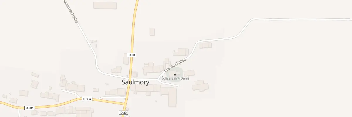 Plan du 7 Rue de l’Eglise à Saulmory-Villefranche