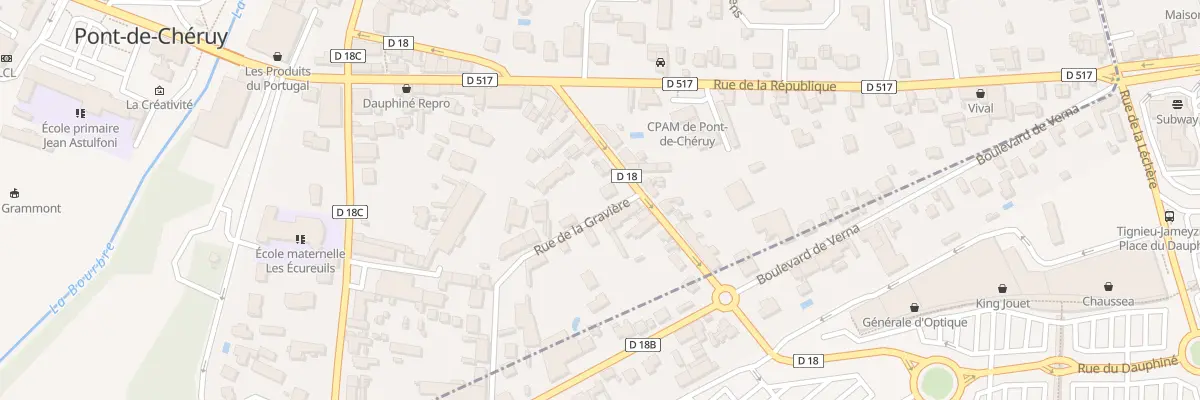 Plan du 22 Rue César Sornin à Pont-de-Chéruy