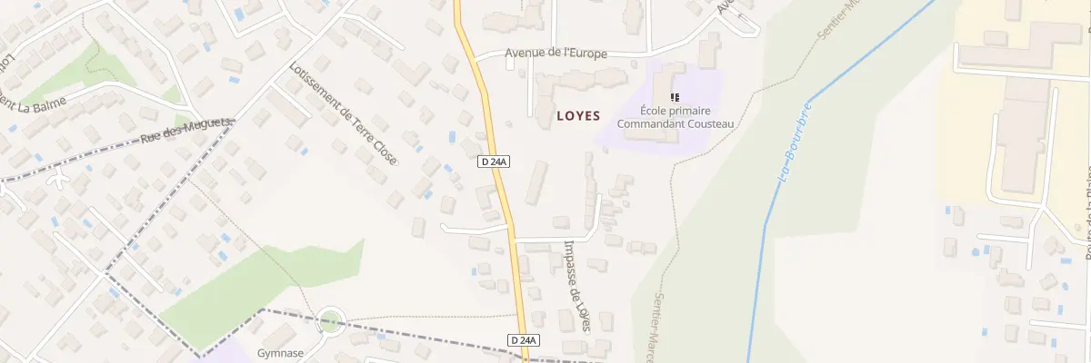 Plan du 9017 Che de Loyes à Chavanoz