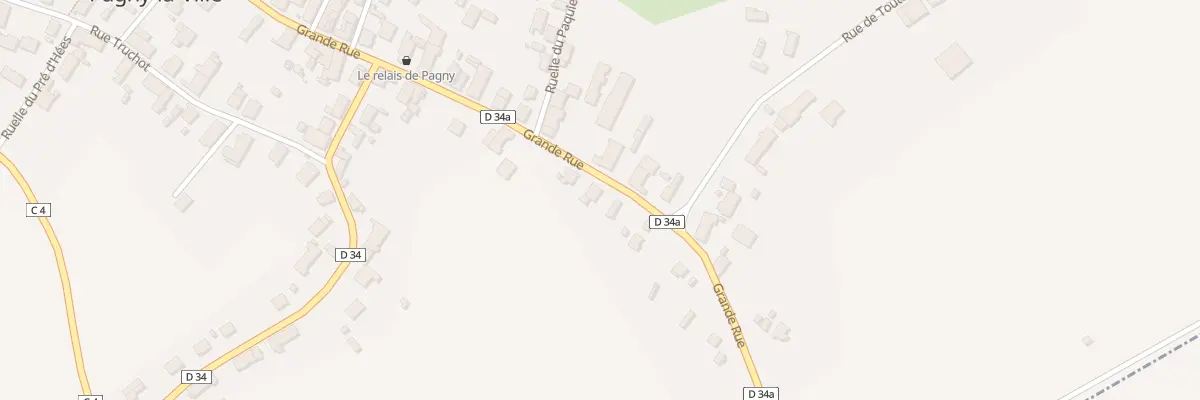 Plan du 58 Gr Grande Rue à Pagny-la-Ville