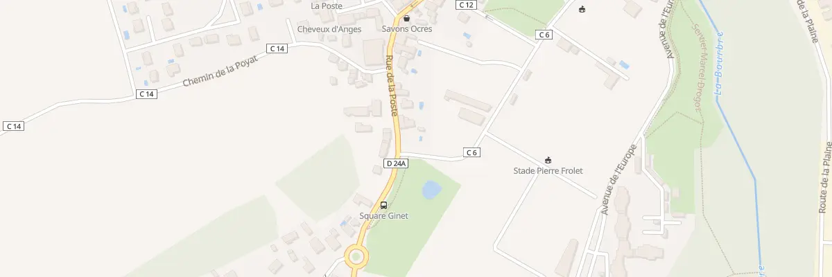Plan du 24 Rue de la Poste à Chavanoz