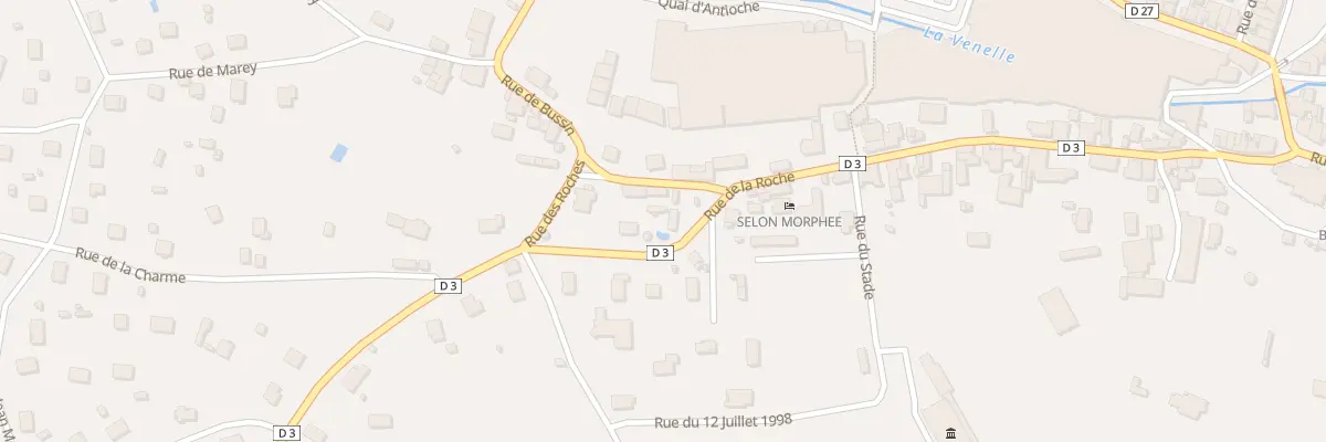Plan du 44 Rue de la Roche à Selongey