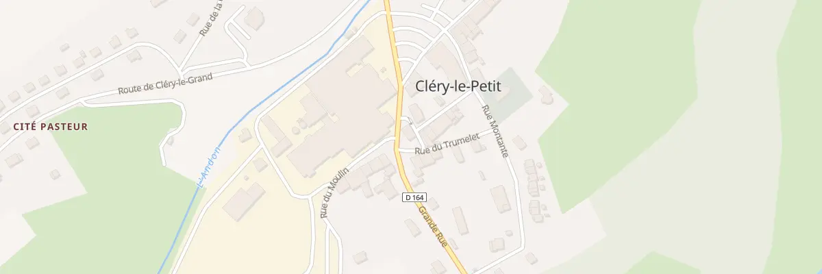Plan du 1 Gr Grande Rue à Cléry-le-Petit