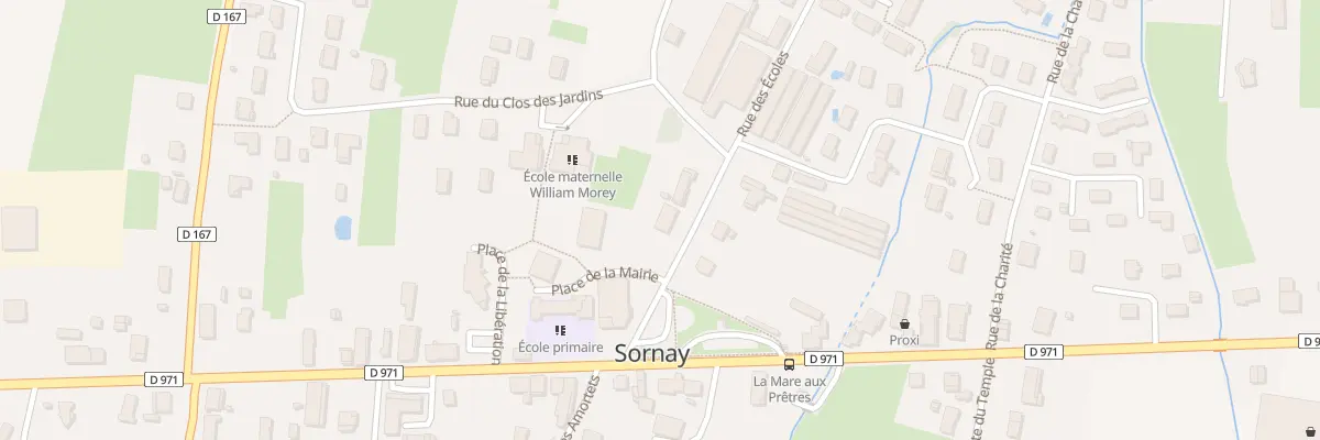 Plan du 99 Rue des Ecoles à Sornay