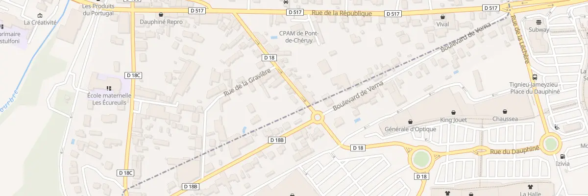 Plan du 30 Rue César Sornin à Pont-de-Chéruy