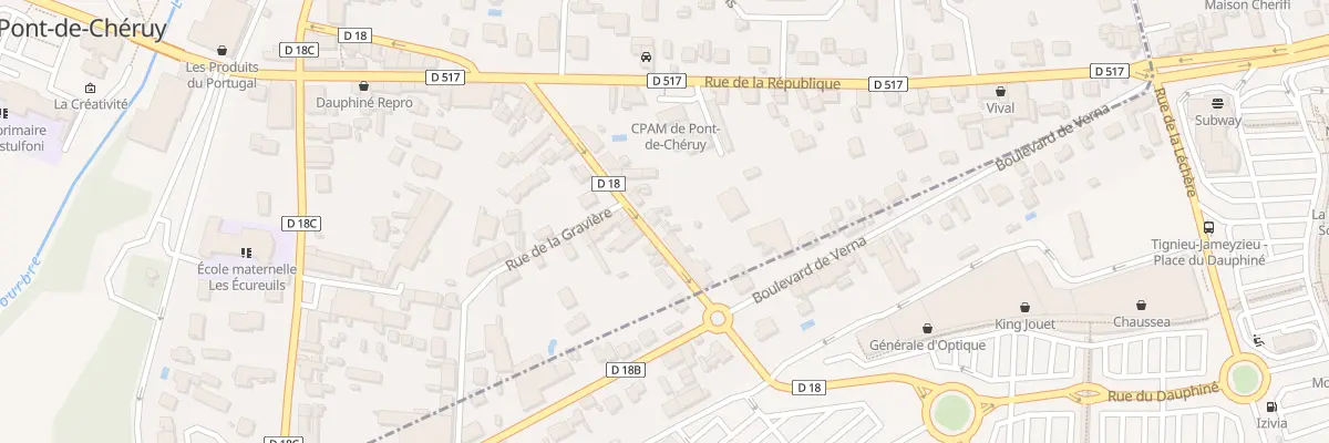 Plan du 19 Rue César Sornin à Pont-de-Chéruy